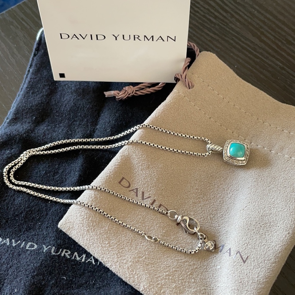David Yurman Petite Albion Necklace Turquoise